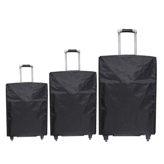 کاور چمدان پلی استر مشکی - soft case